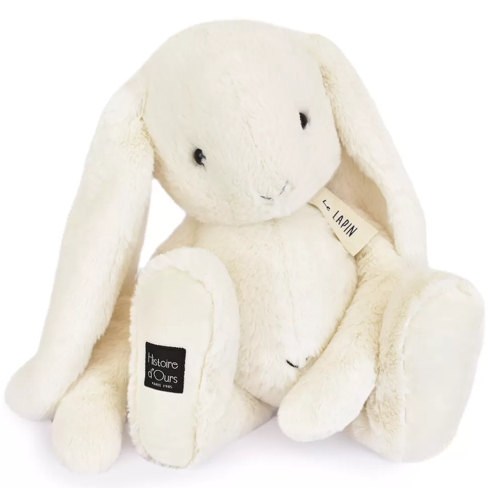 Histoire d'Ours Peluche>Lapin en Peluche Blanc - Le Lapin