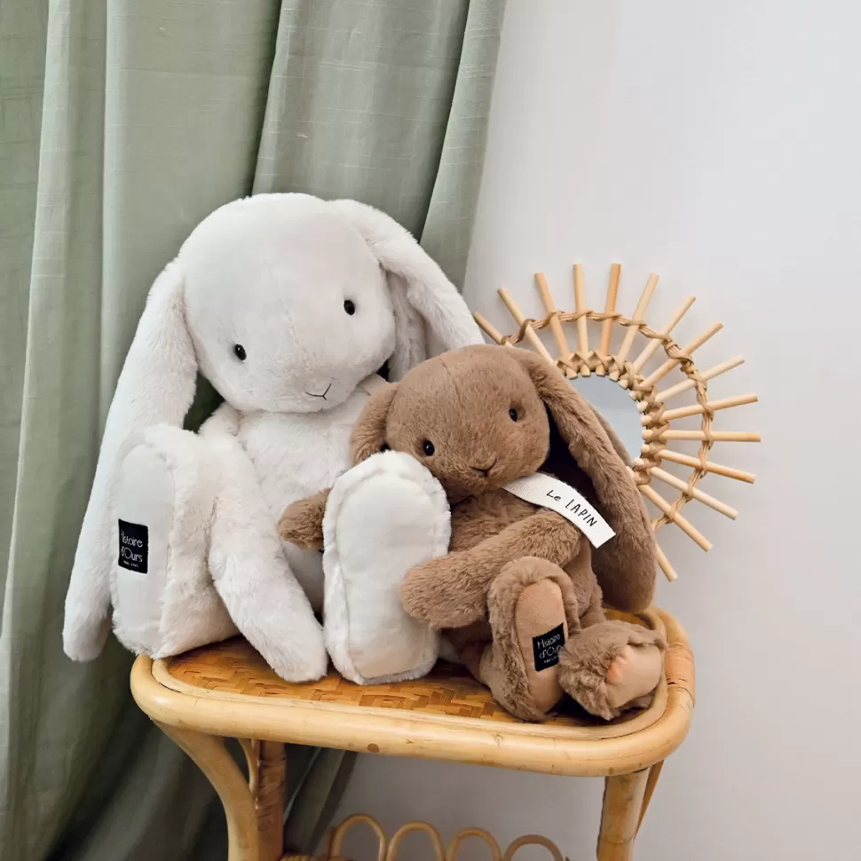 Histoire d'Ours Peluche>Lapin en Peluche Blanc - Le Lapin