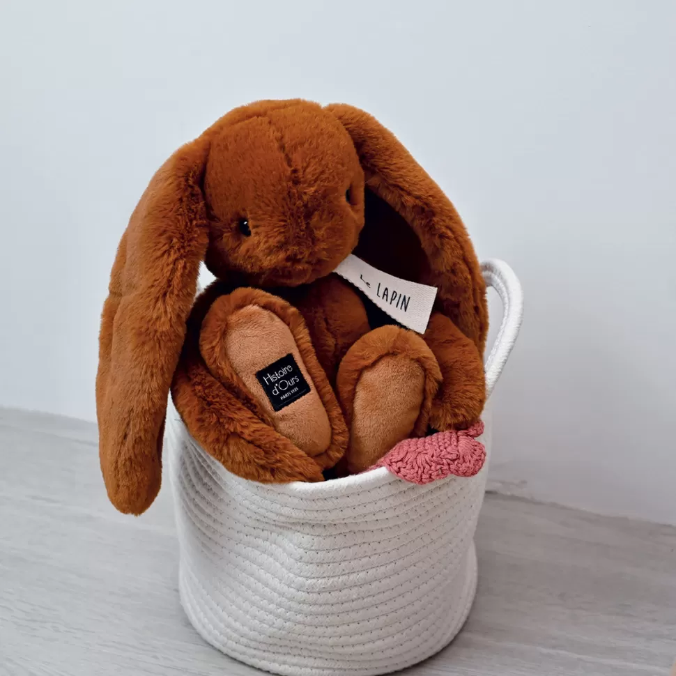 Histoire d'Ours Peluche>Lapin en Peluche Capuccino - Le Lapin