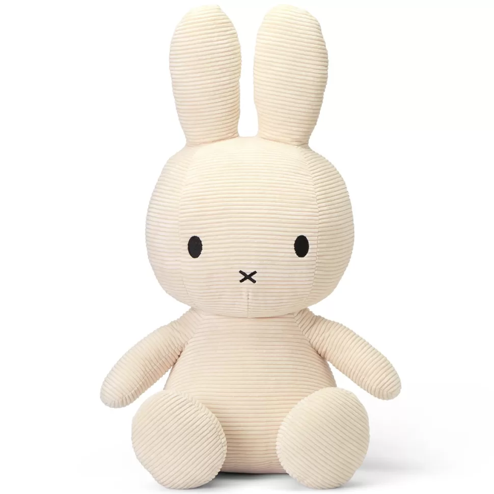 Bon Ton Toys Peluche>Lapin Miffy Velours Côtelé Blanc - Grand