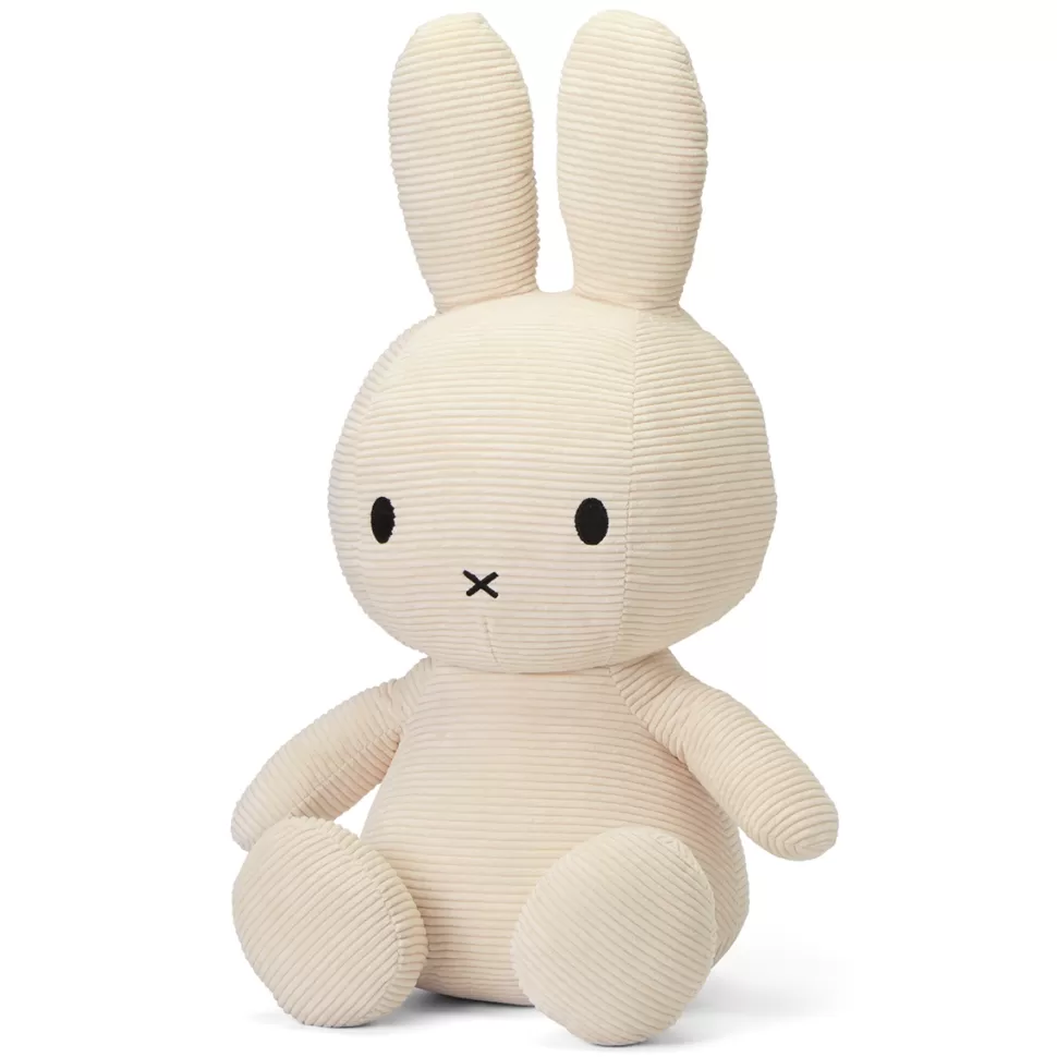 Bon Ton Toys Peluche>Lapin Miffy Velours Côtelé Blanc - Grand