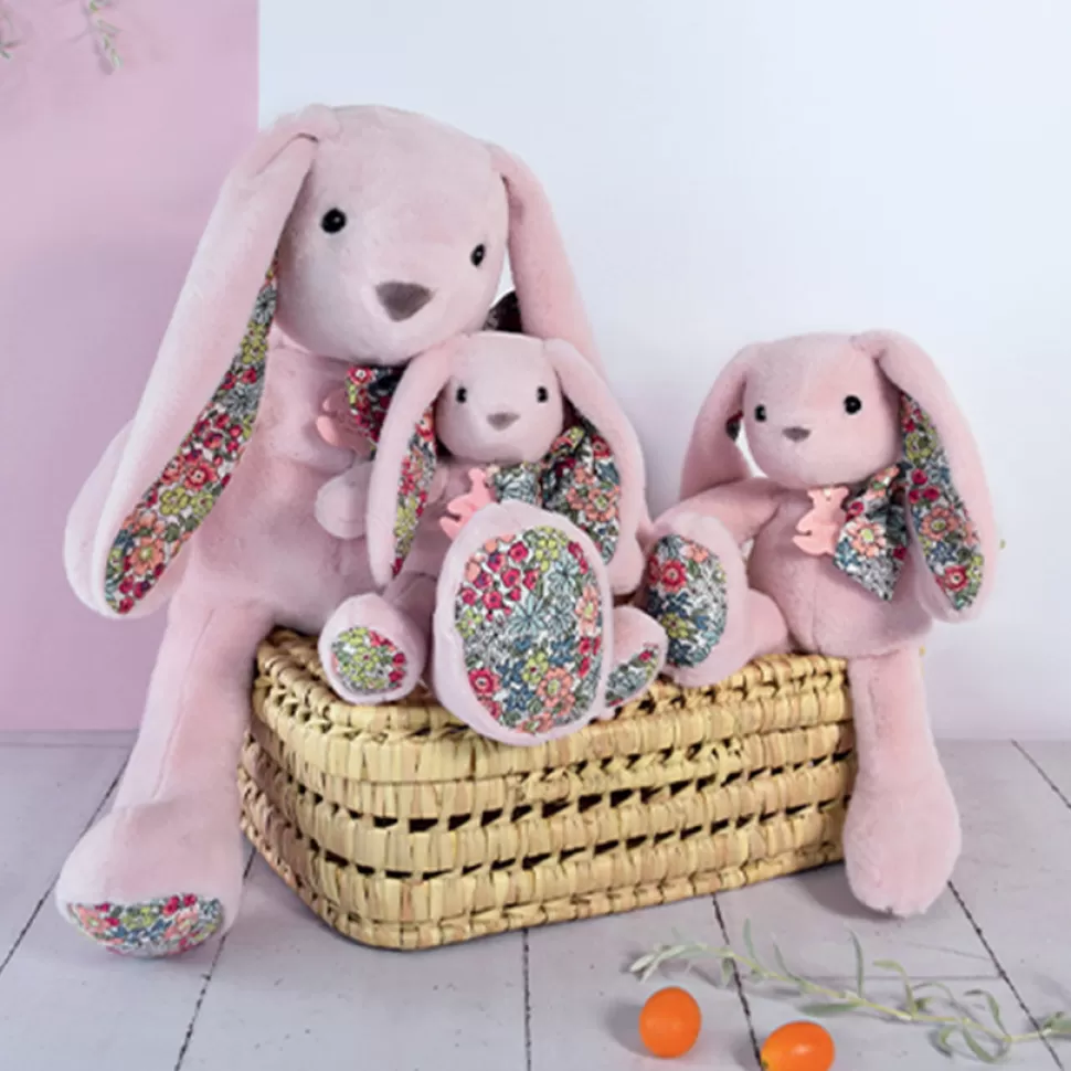 Histoire d'Ours Peluche>Lapin Rose Tendre Moyen - Copains Câlins