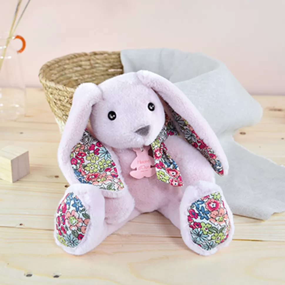 Histoire d'Ours Peluche>Lapin Rose Tendre Petit - Copain Câlin