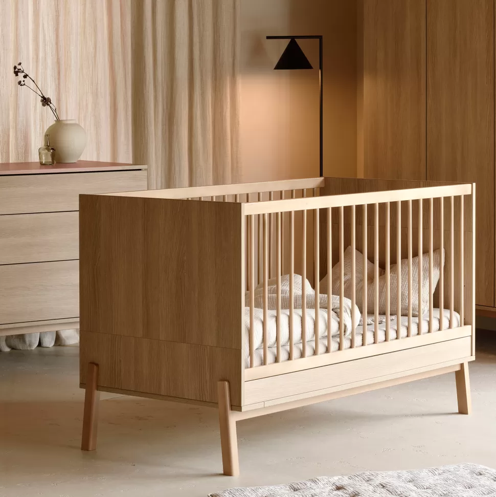 Quax Meuble Bébé>Lit Bébé Evolutif Ashi 140 x 70 cm - Honey Ash