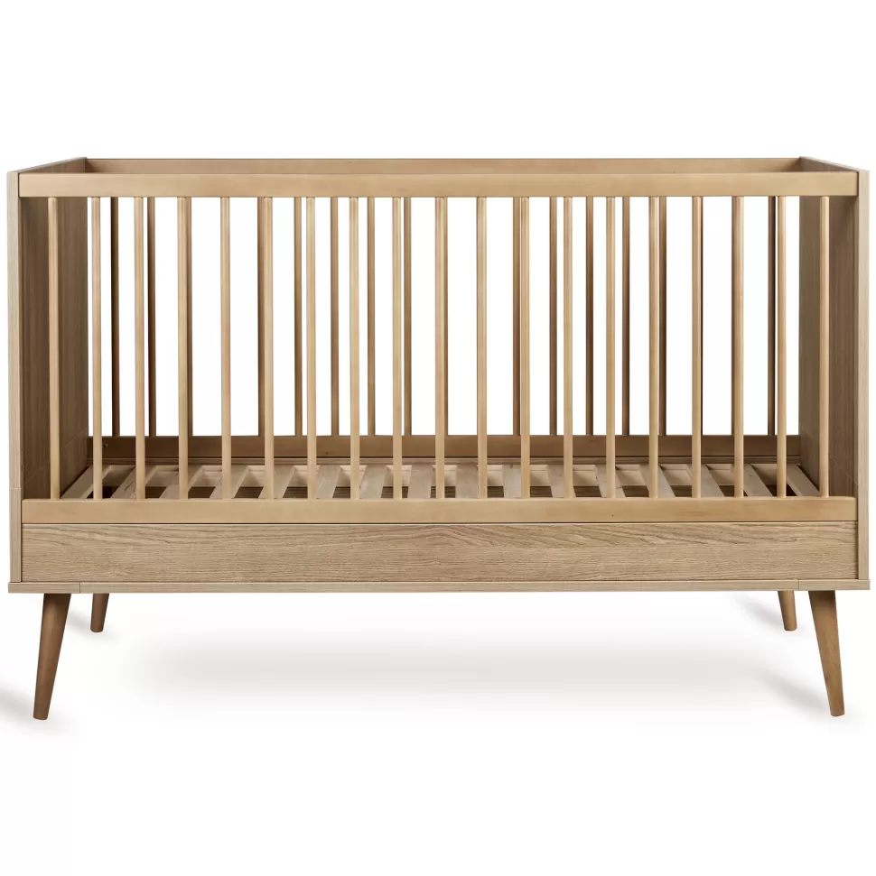 Quax Meuble Bébé>Lit Bébé Evolutif Flow Honey Ash - 70 x 140 cm