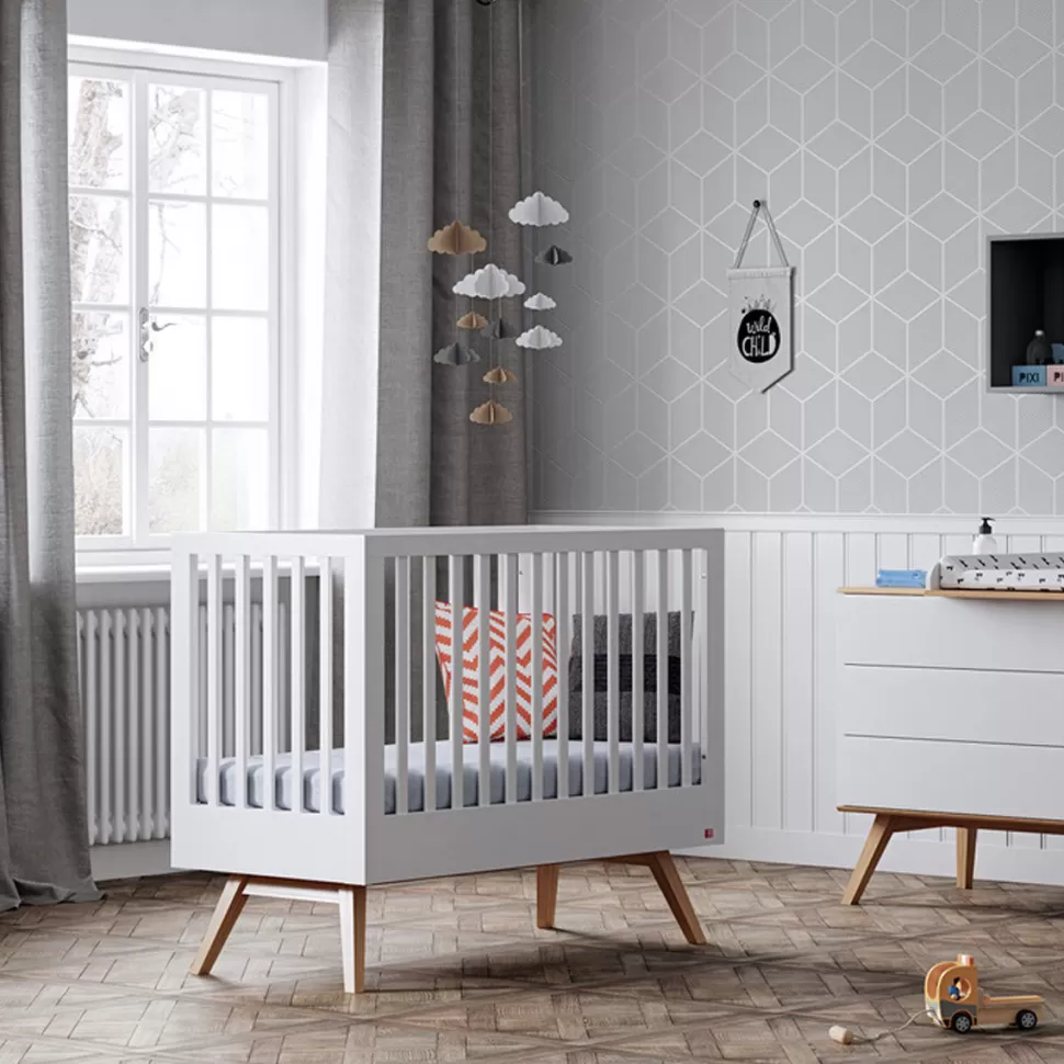 Vox Meubles Meuble Bébé>Lit Bébé Evolutif Nature Blanc - 70 x 140 cm