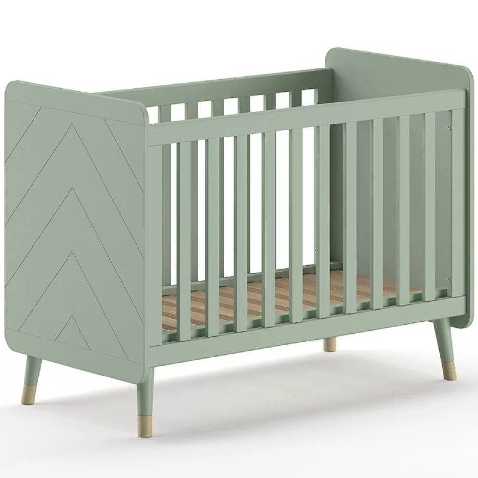 JAXX Meuble Bébé>Lit Bébé Réglable Olive Green - 60 x 120 cm
