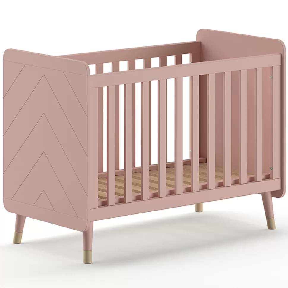 JAXX Meuble Bébé>Lit Bébé Réglable Terra Pink - 60 x 120 cm