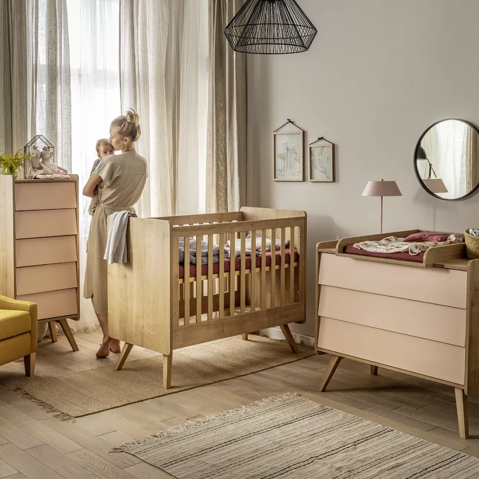 Vox Meubles Meuble Bébé>Lit Bébé Vintage Chêne - 60 x 120 cm