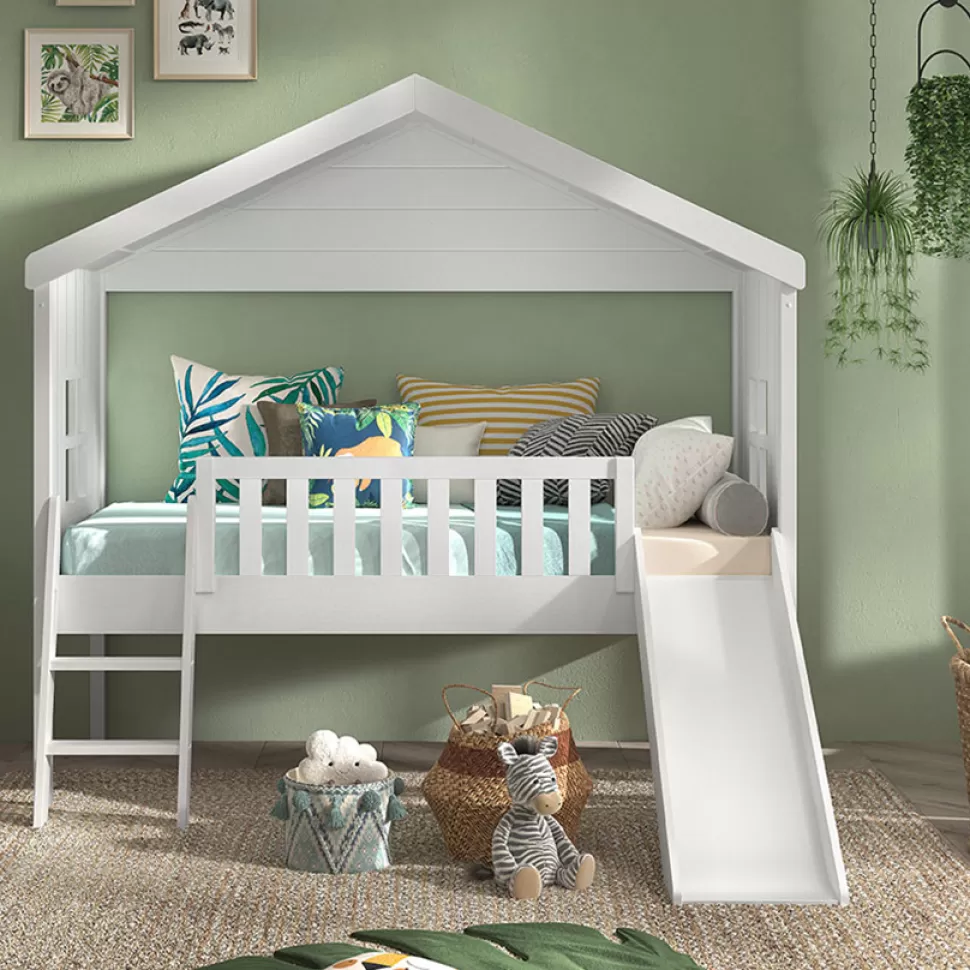 JAXX Meuble Bébé>Lit Cabane Housebed Blanc - 90 x 200 cm