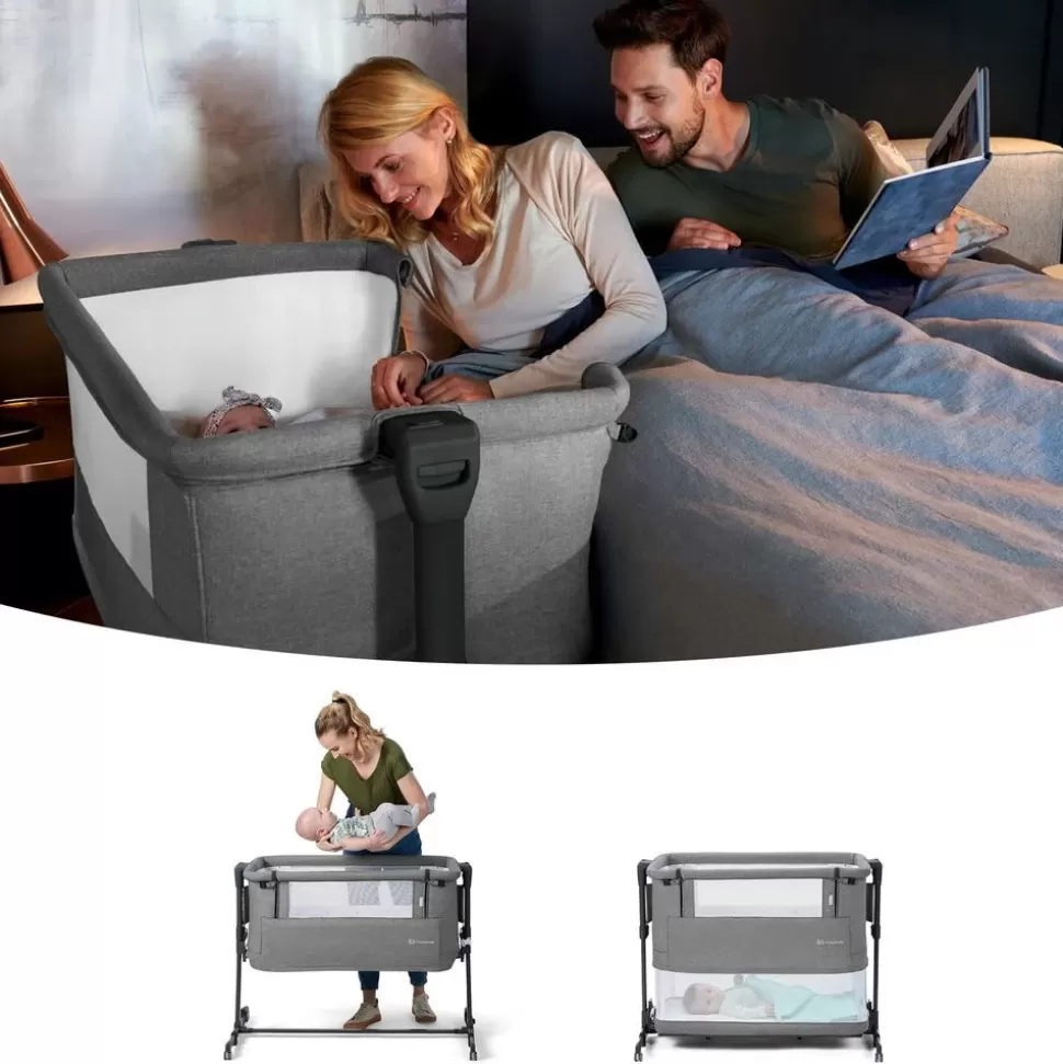 Kinderkraft Meuble Bébé>Lit Cododo Nest Grow - Gris Bois