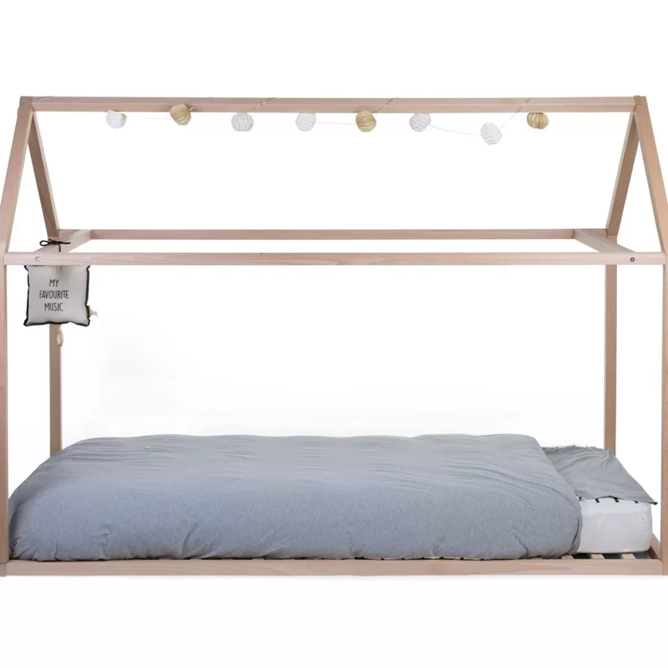 Childhome Meuble Bébé>Lit Junior Cabane Naturel - 90 x 200 cm