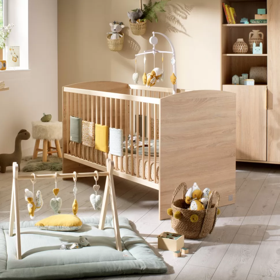 Sauthon Meuble Bébé>Little Big Bed Evolutif Azur Chêne Doré - 70 x 140 cm