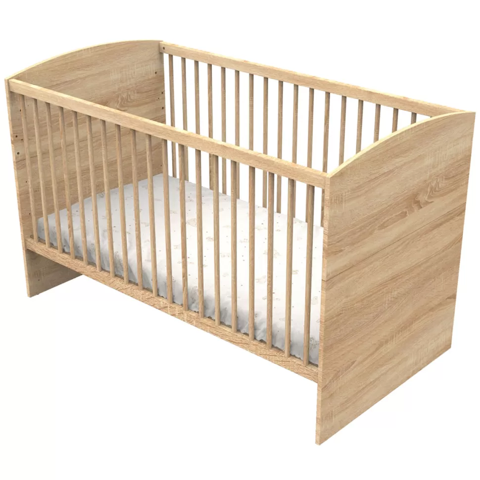 Sauthon Meuble Bébé>Little Big Bed Evolutif Azur Chêne Doré - 70 x 140 cm