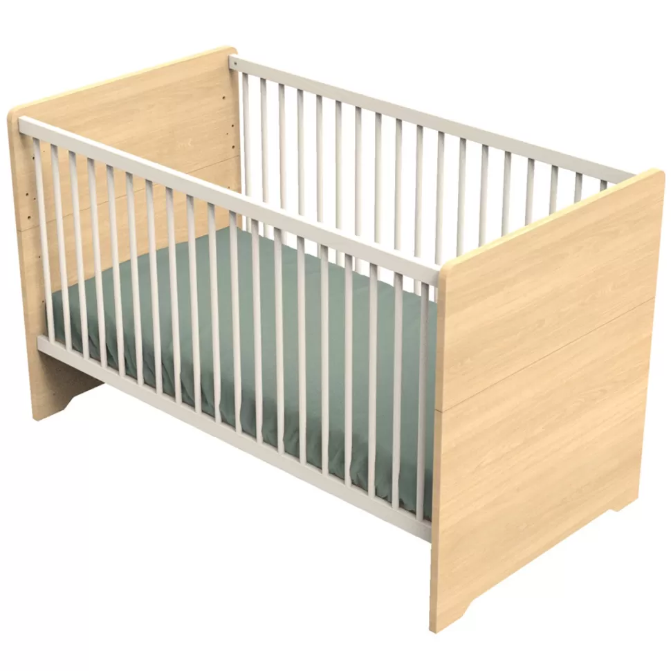 Sauthon Meuble Bébé>Little Big Bed Evolutif Vanille Chêne Miel et Meringue - 70 x 140 cm