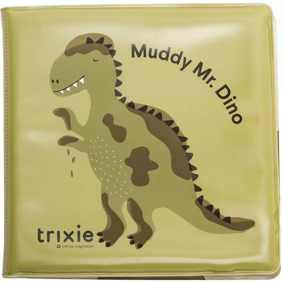 Trixie Baby Livres>Livre de Bain Qui Change de Couleur - Les Aventures de Mr. Dino dans la Boue