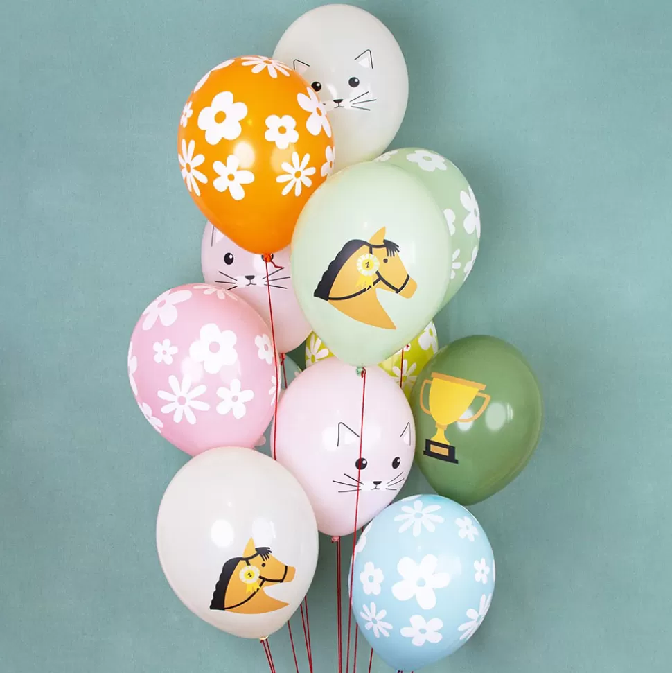 My Little Day Décoration>Lot de 5 Ballons - Chat