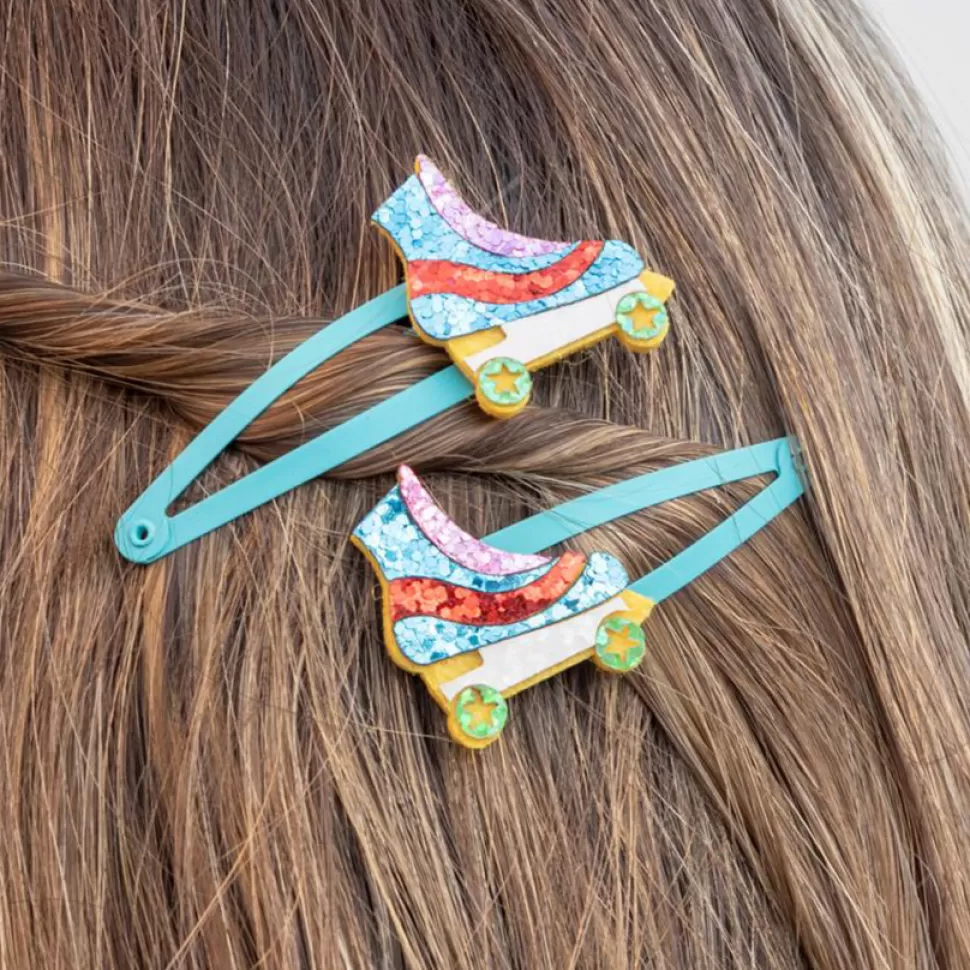 Rex London Accessoires Bébé>Lot de 2 Barrettes à Paillettes - Rollers