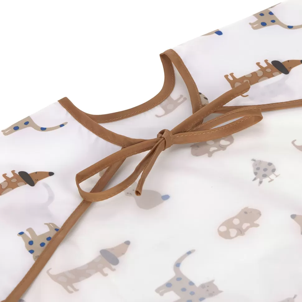 LÄSSIG Bavoir>Lot de 2 Bavoirs à Manches Longues Little Mateys Bleu Roi - 6/24 Mois