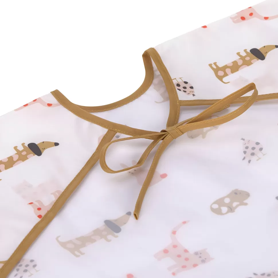 LÄSSIG Bavoir>Lot de 2 Bavoirs à Manches Longues Little Mateys Orange Epicée - 6/24 Mois