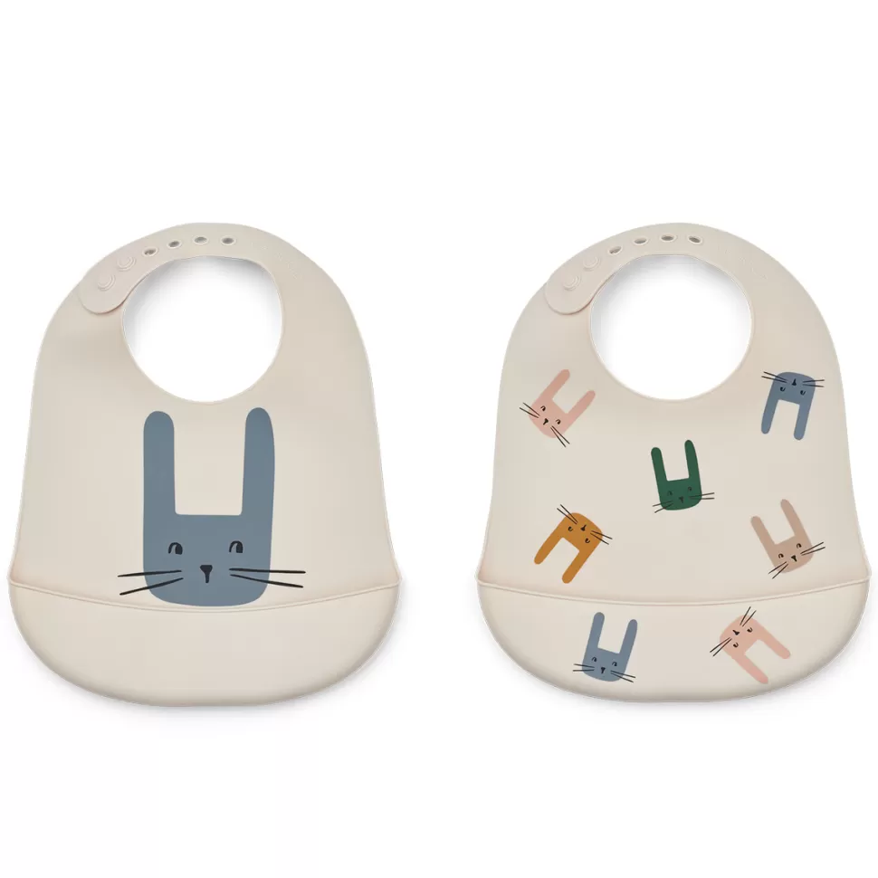 Liewood Bavoir | Repas>Lot de 2 Bavoirs Tilda - Bunny Sandy