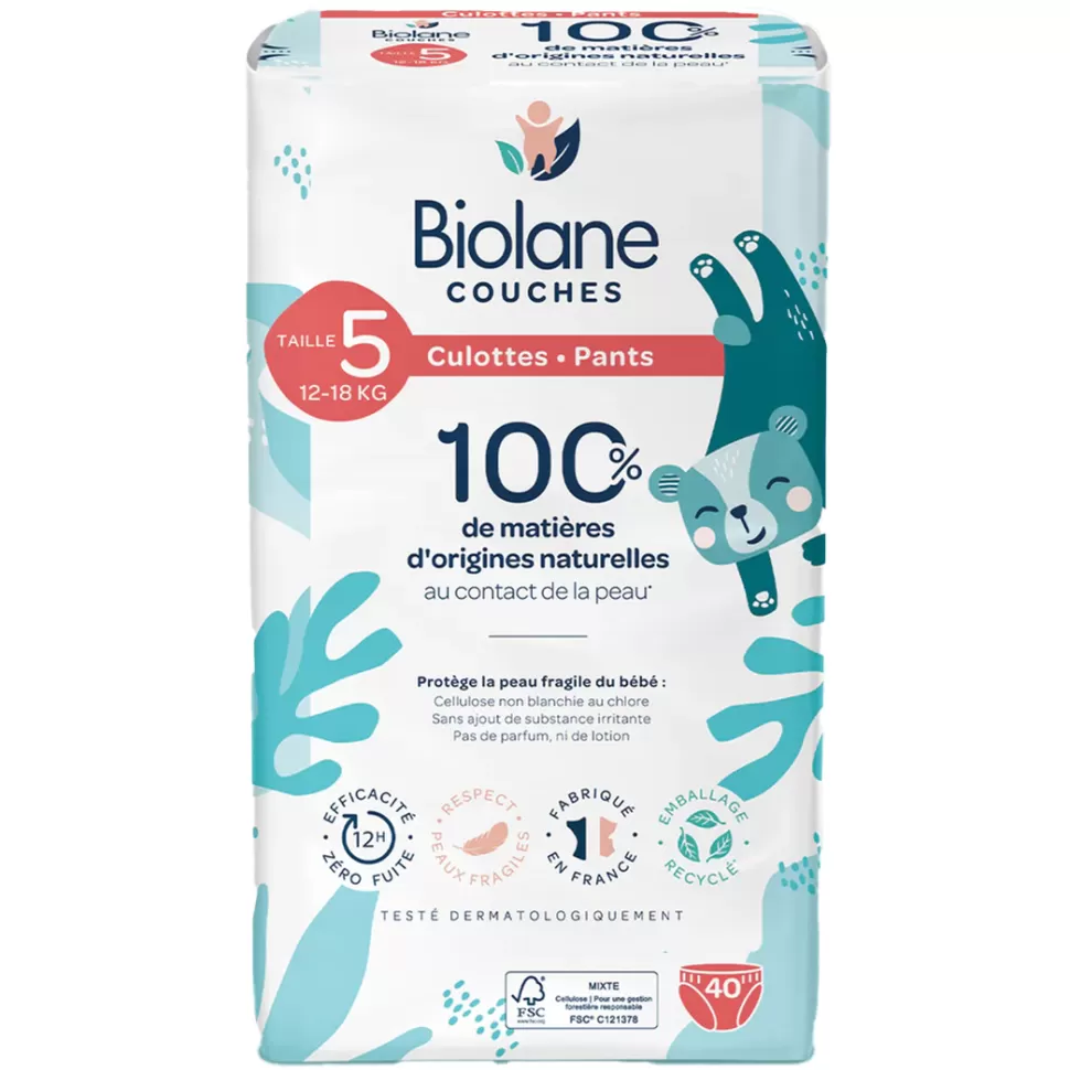 Biolane Couche>Lot de 40 Couches Culottes - T5