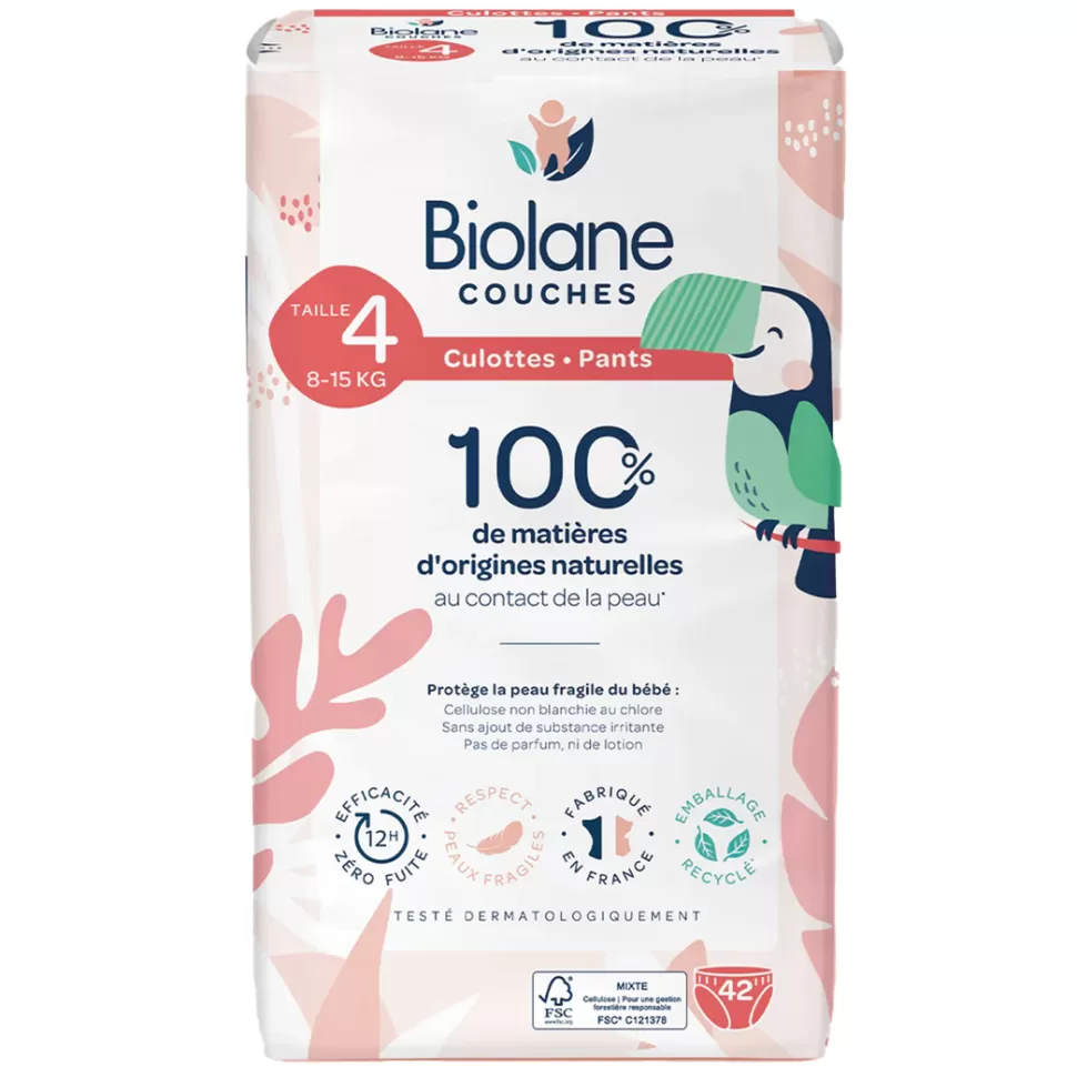 Biolane Couche>Lot de 42 Couches Culottes - T4