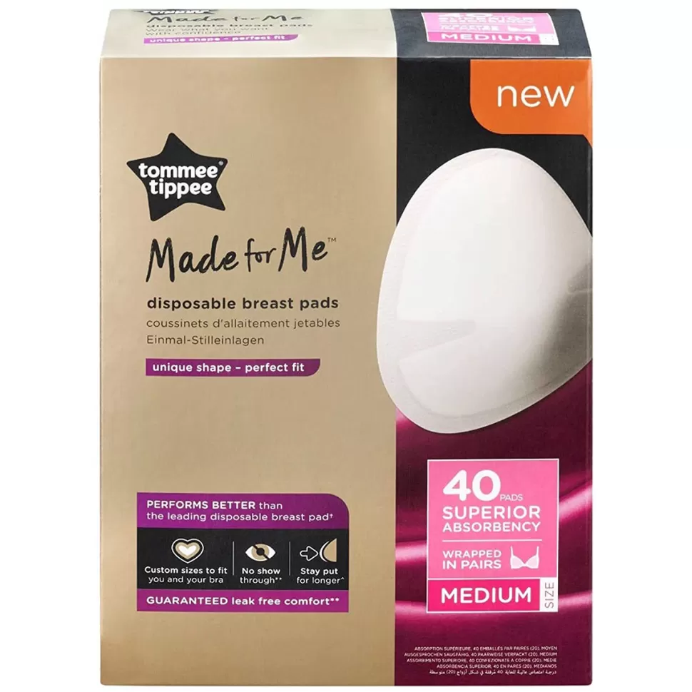 Tommee Tippee Allaitement>Lot de 40 Coussinets d'Allaitement Made For Me - Taille M