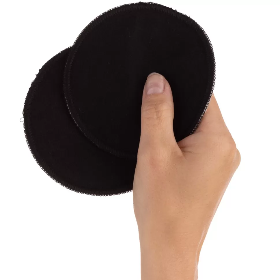 carriwell Allaitement>Lot de 6 Coussins d'Allaitement en Coton Bio Noir - Taille Unique