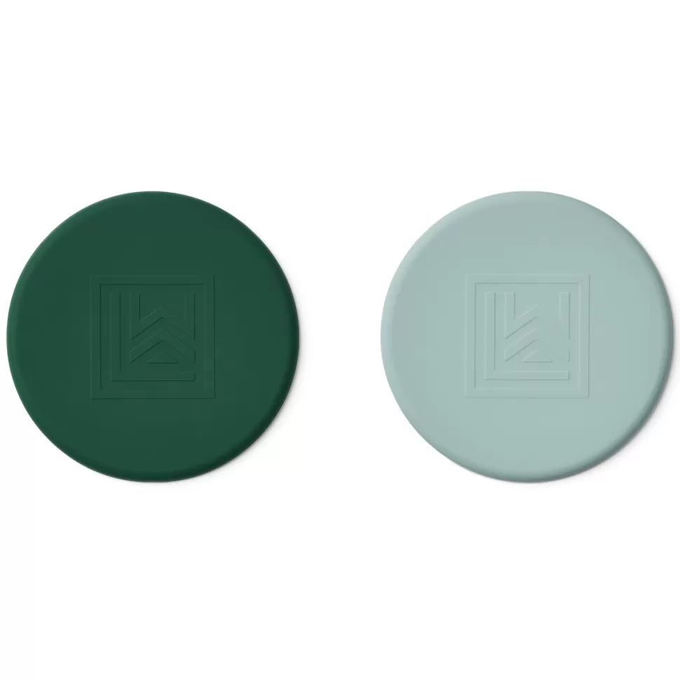 Liewood Mes Premiers Jouets>Lot de 2 Frisbees Brice - Garden Green & Ice Blue