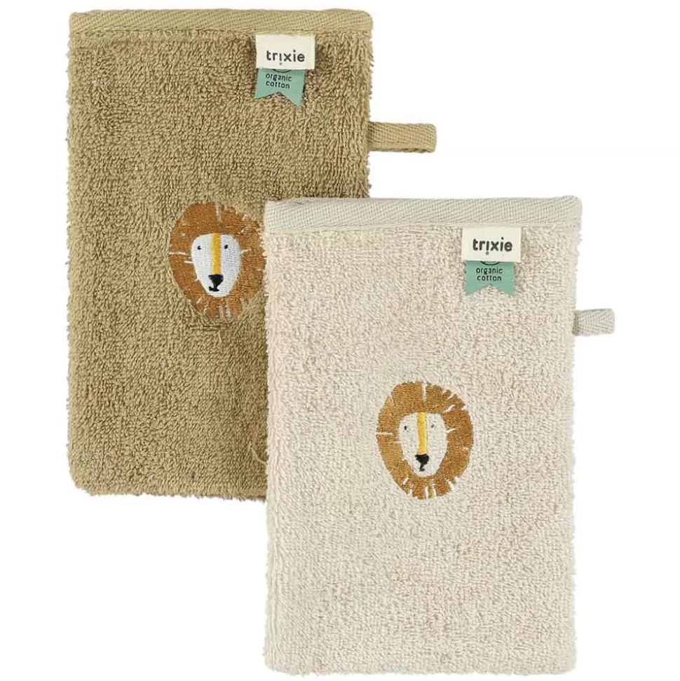 Trixie Baby Textile>Lot de 2 Gants de Toilette Aura - Lion