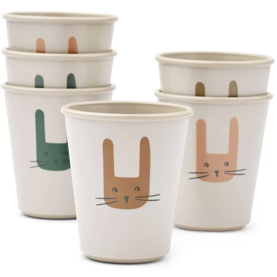 Liewood Repas>Lot de 6 Gobelets Lana - Bunny Sandy