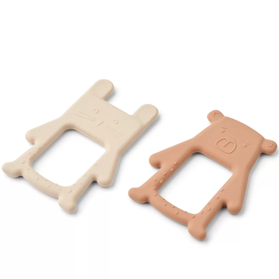 Liewood Hochet>Lot de 2 Hochets Jonathan - Tuscany Rose & Apple Blossom
