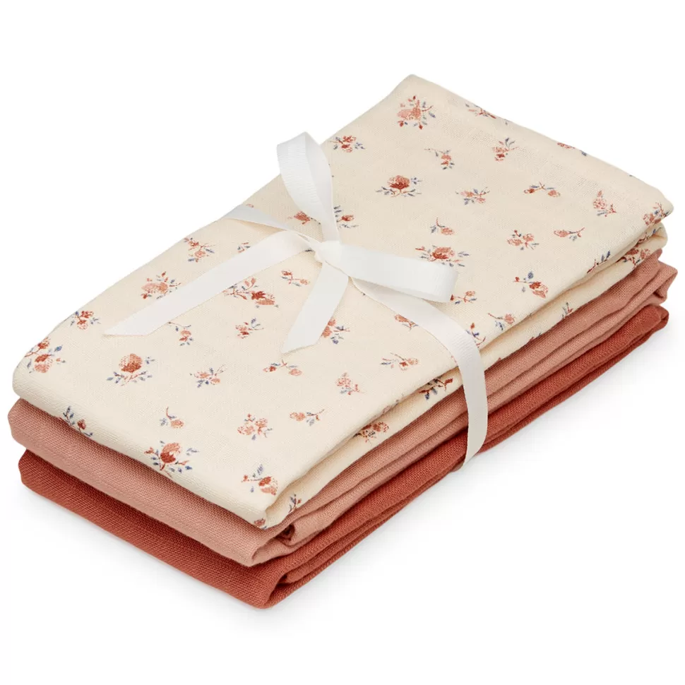 Camcam Copenhagen Textile>Lot de 3 Langes - Berries