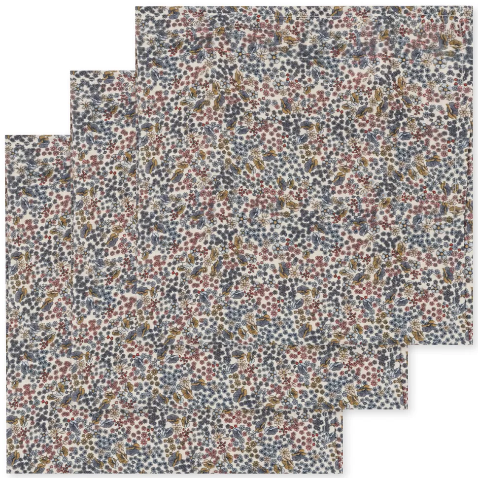 Konges Sløjd Textile>Lot de 3 Langes - Vivi Fleur