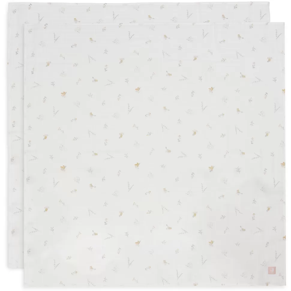 Jollein Textile>Lot de 2 Langes Gaze de Coton - Lovely Birds