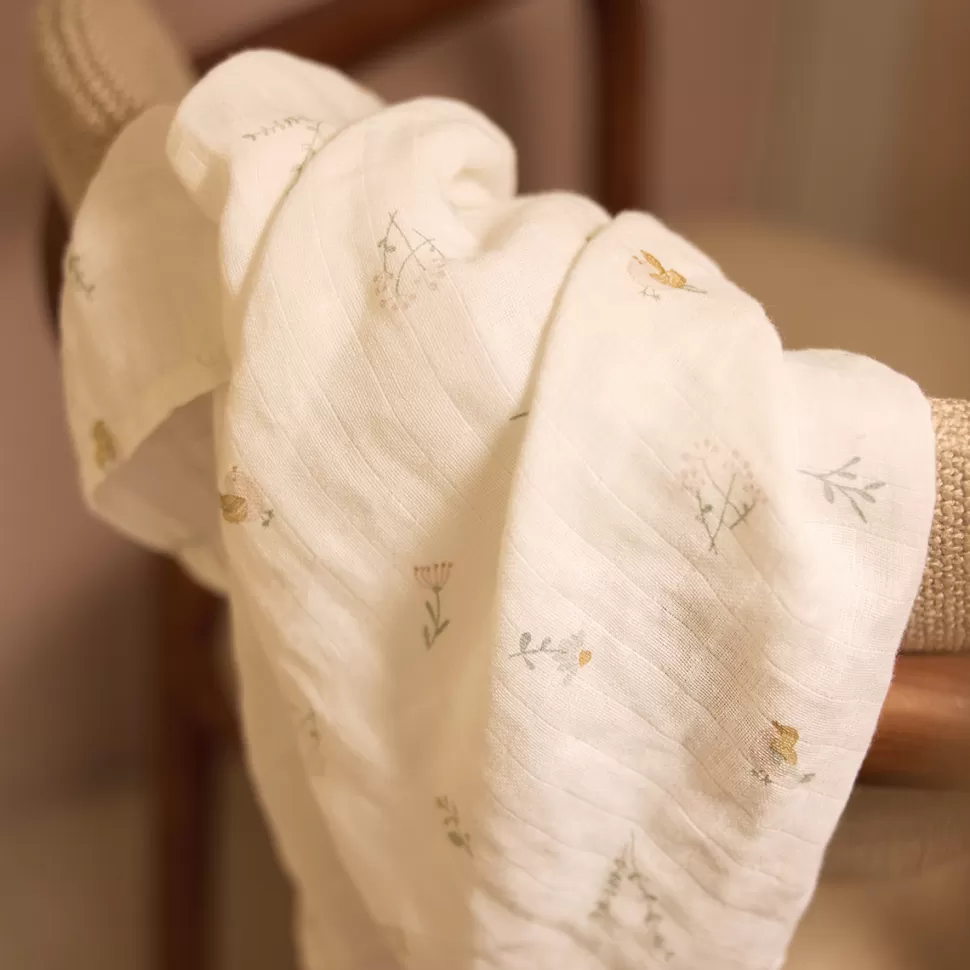 Jollein Textile>Lot de 2 Langes Gaze de Coton - Lovely Birds