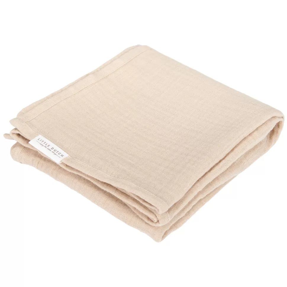 Little Dutch Textile>Lot de 2 Langes Newborn Naturals - Baby Bunny & Beige