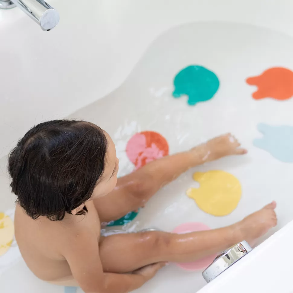 Quutopia Baignoire>Lot de 16 Méduses Antidérapantes Grippi - Multicolore