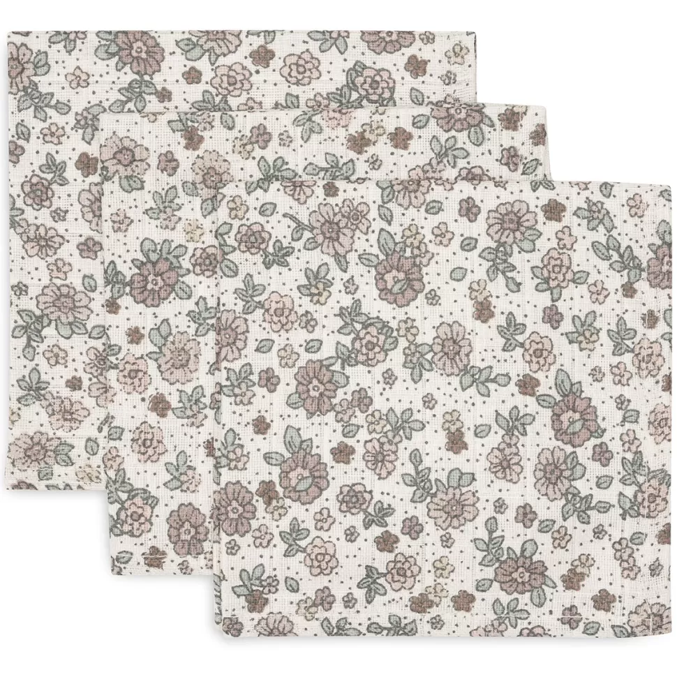 Jollein Textile>Lot de 3 Minis Langes - Retro Flowers