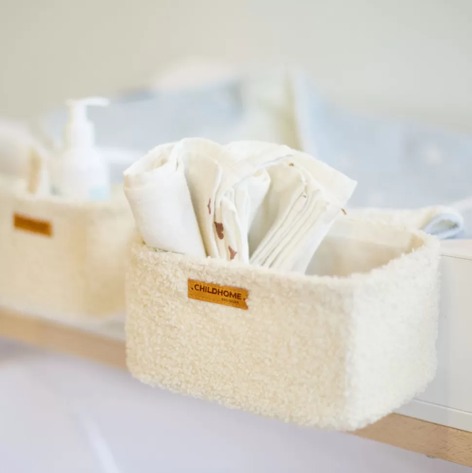 Childhome Rangement>Lot de 3 Paniers à Suspendre - Teddy Ecru