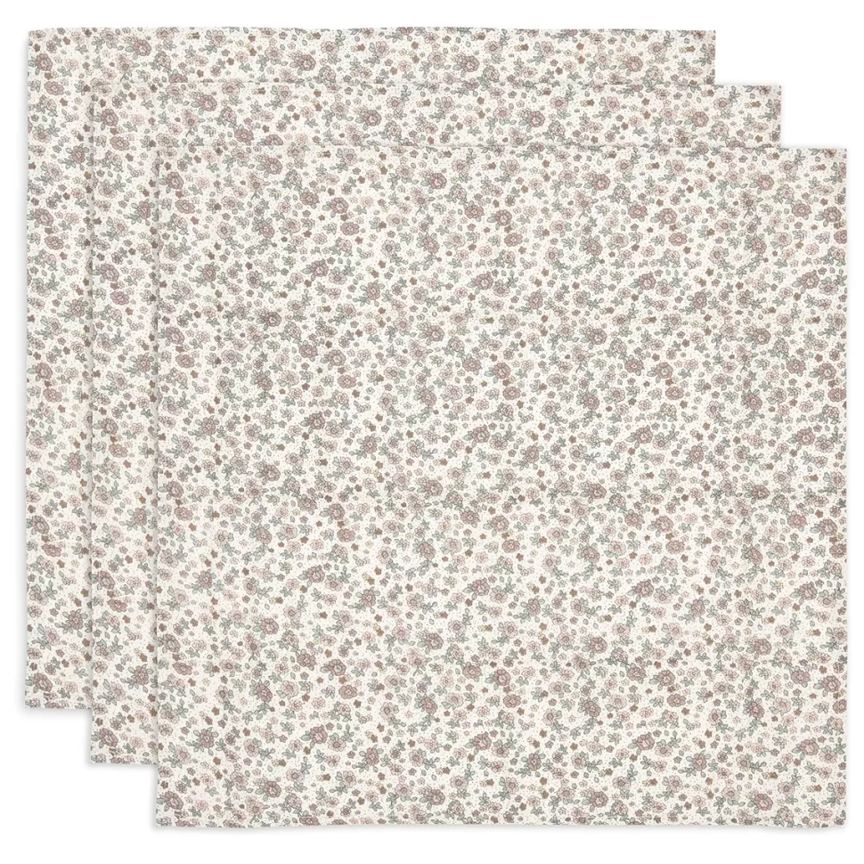 Jollein Textile>Lot de 3 Petits Langes - Retro Flowers