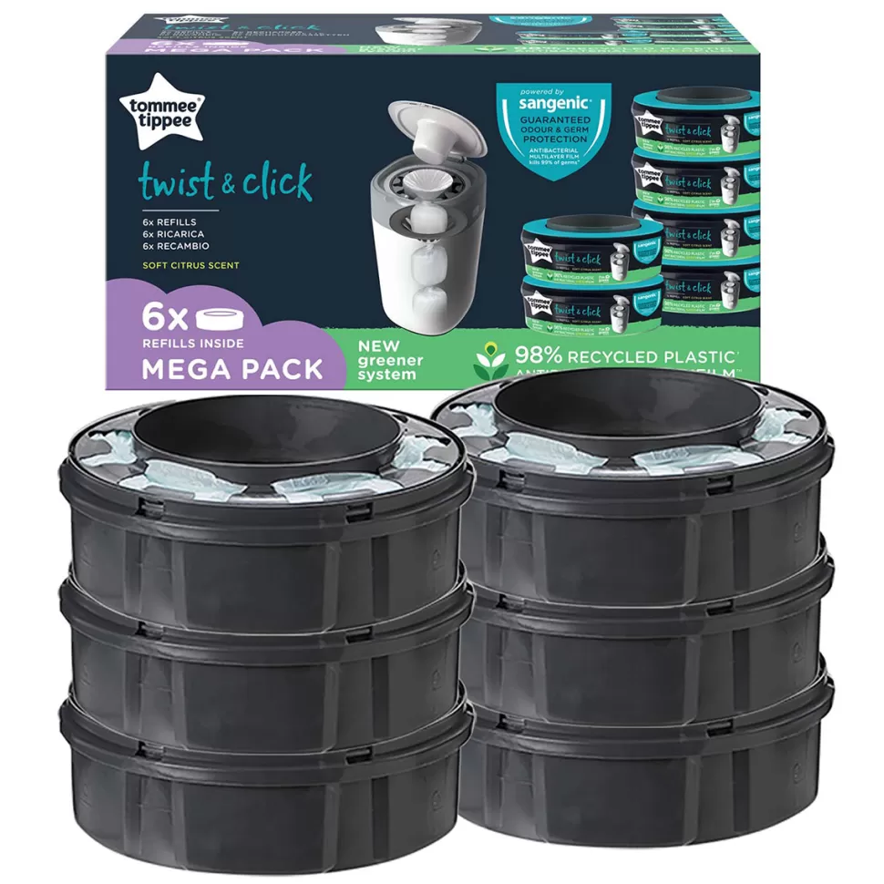 Tommee Tippee Couche>Lot de 6 Recharges Twist & Click