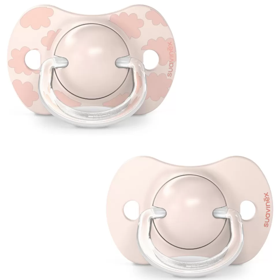 Suavinex Succion>Lot de 2 Sucettes Symétriques SX Pro Dreams Rose - 0/6 Mois