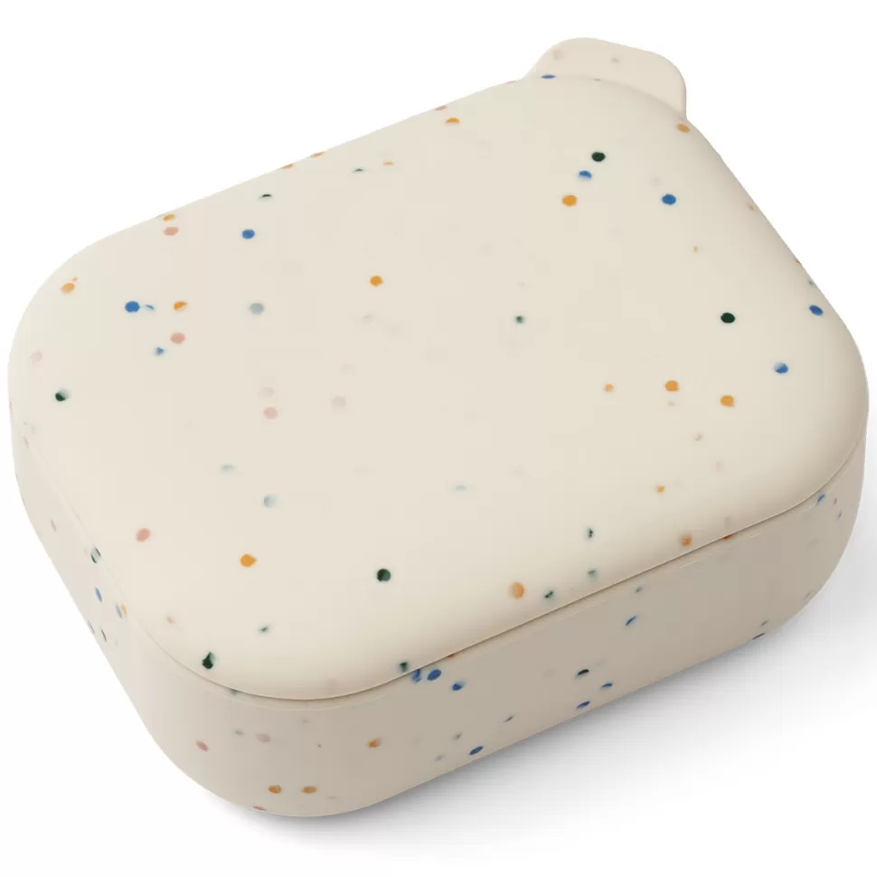 Liewood Repas>Lunchbox Elinda - Splash Dots Sea Shell