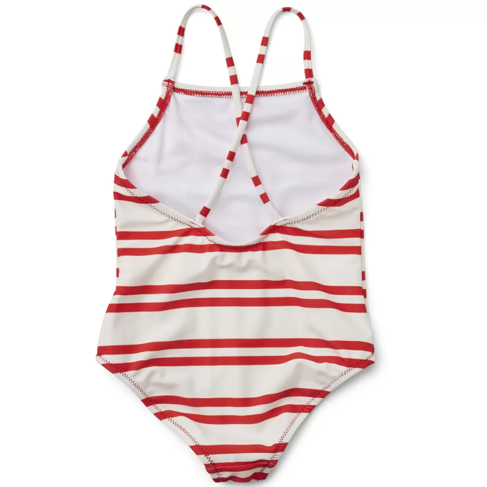 Liewood Accessoires Bébé>Maillot de Bain Chloe Stripes Crème de la Crème Apple Red - 18/24 Mois