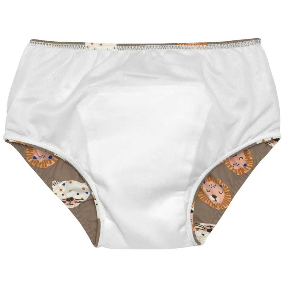 LÄSSIG Accessoires Bébé>Maillot de Bain Couche Desert Aventure Chats Sauvages Choco - 3/6 Mois