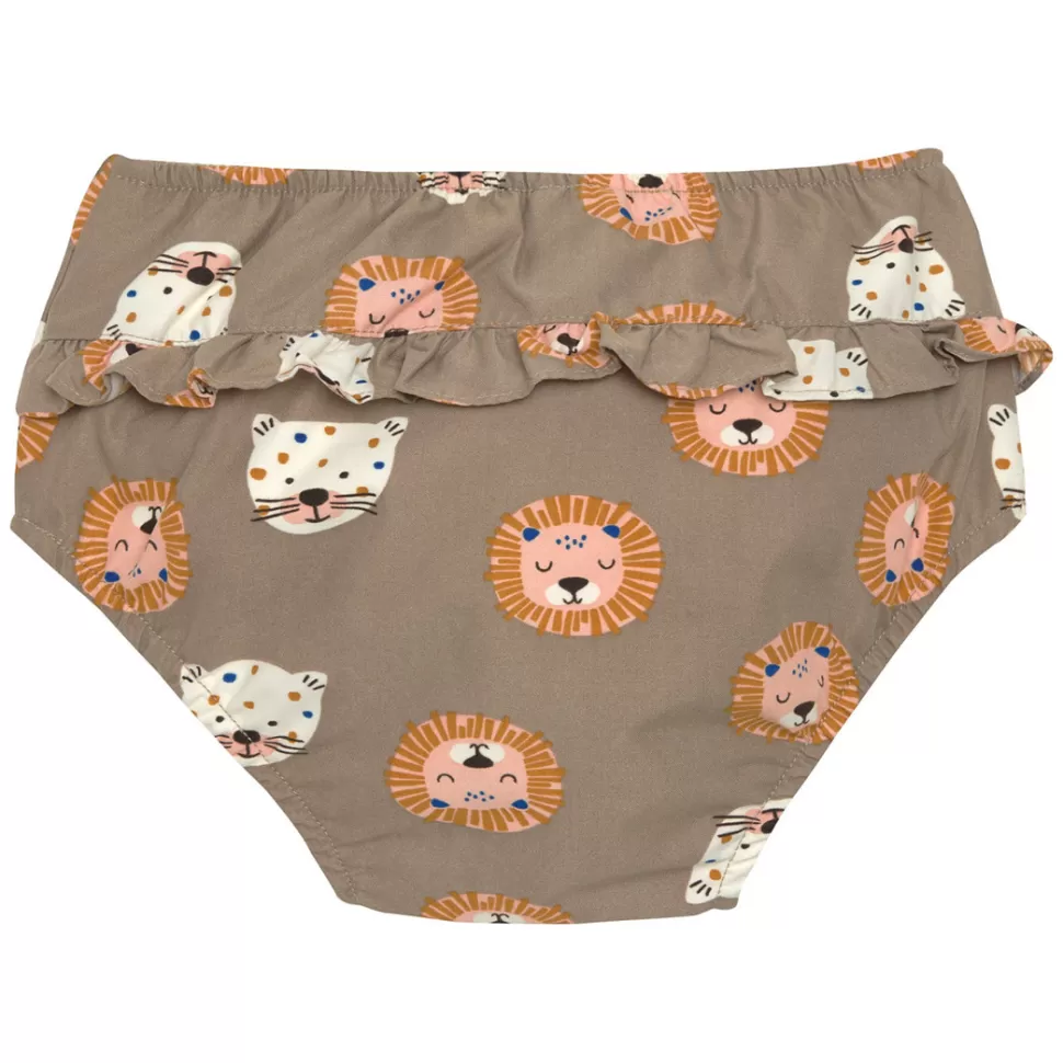 LÄSSIG Accessoires Bébé>Maillot de Bain Couche Desert Aventure Chats Sauvages Choco - 3/6 Mois