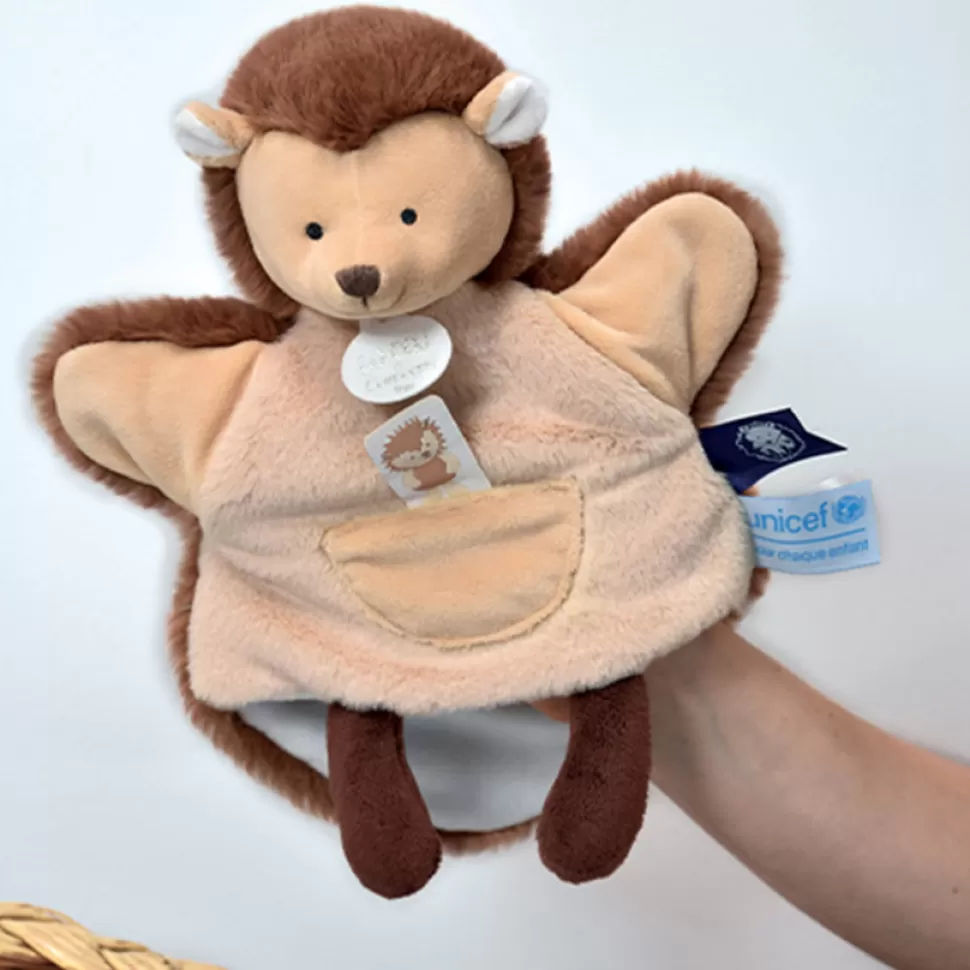 Doudou et Compagnie Marionnette>Marionnette Hérisson UNICEF