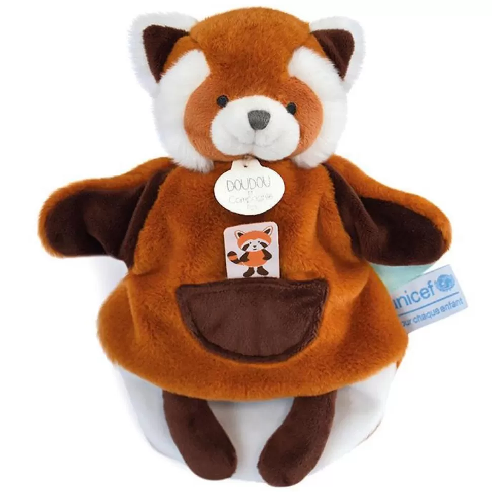 Doudou et Compagnie Marionnette>Marionnette Panda Roux UNICEF